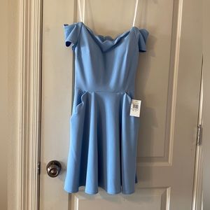 B Darlin light blue dress size3/4 new with tags